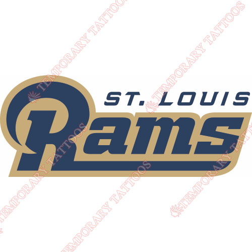 St. Louis Rams Customize Temporary Tattoos Stickers NO.762